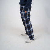 Navy Plaid Winter Pants